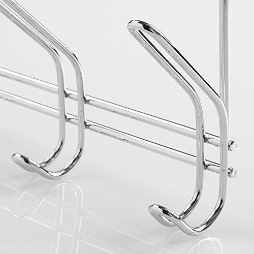Best seller interdesign classico over door organizer hooks 6 hook storage rack for coats hats robes or towels chrome