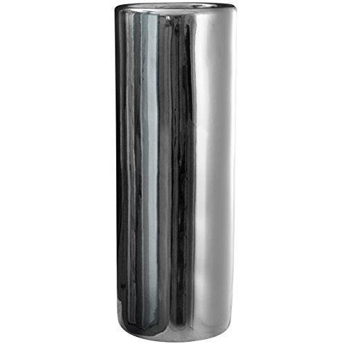 Oriental Furniture 24" Pure Silver Porcelain Umbrella Stand