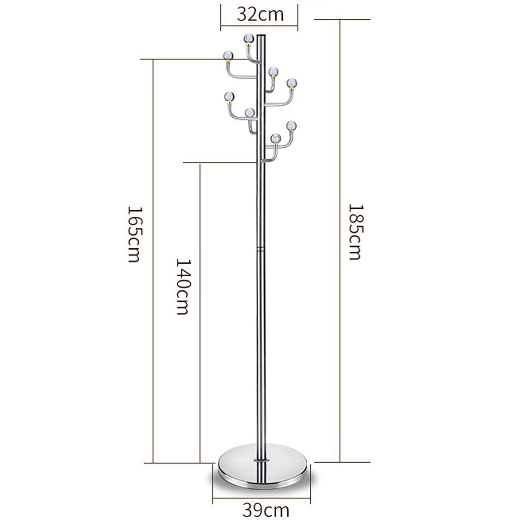 Storage wenbo home export coat racks landing crystal 304 stainless steel hangers metal european style simple fashion clothes shelves coat rack hook