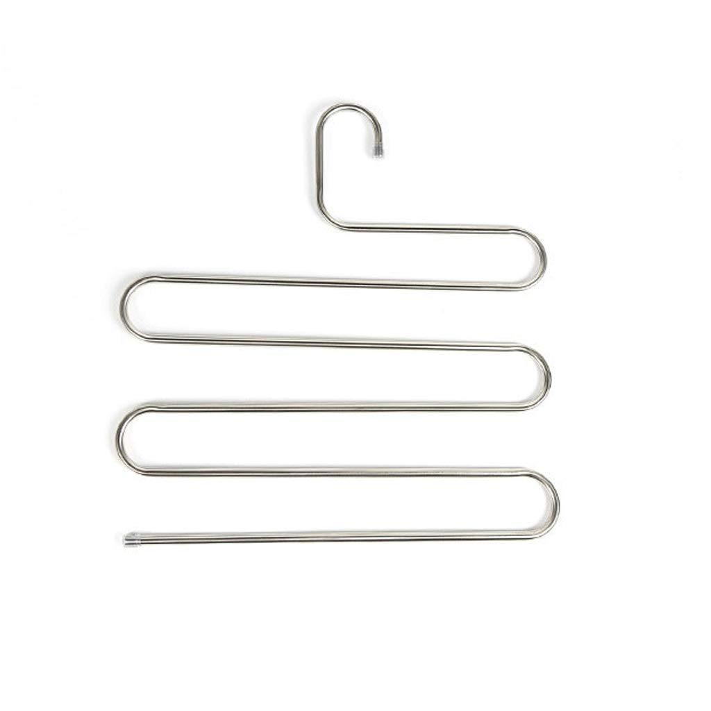 Explore higj s type clothes stand tree multi layer storage coat racks stainless steel silver trouser press suit color silver size 6 sets
