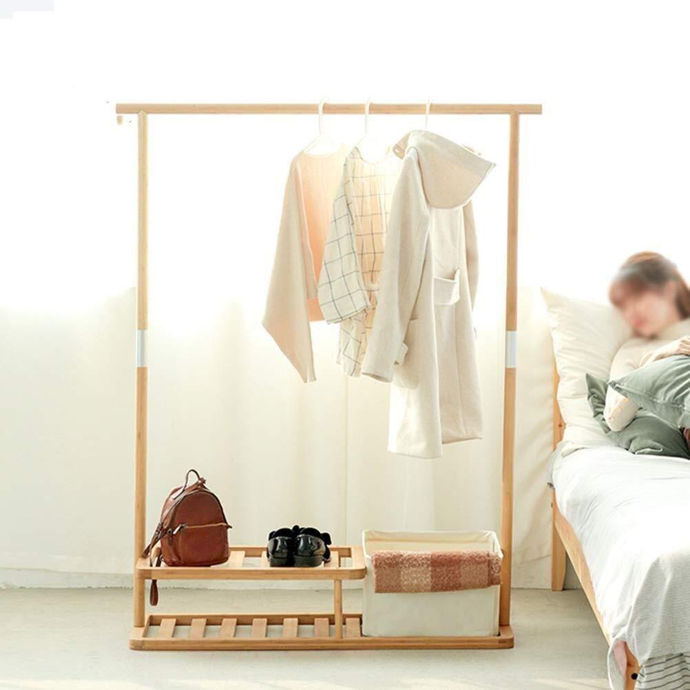 Results wooden coat rack multifunctional bamboo solid wood coat rack floor rack combination coat stand shoe rack bedroom hanger rack color a