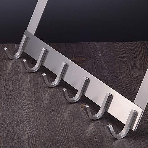 Purchase arplis over the door hook hanger sus304 stainless steel heavy duty organizer rack for coat towel bag robe 6 hooks