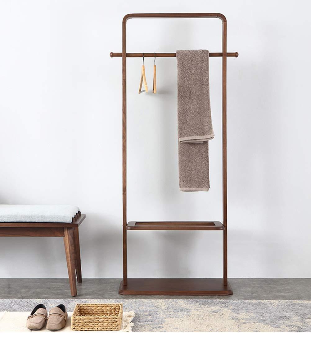 Select nice kdjhp solid wood coat rack bedroom floor storage hanger simple clothes rack home hanger coat rack 0189 color b