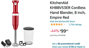 Amazon Canada Deals: Save 44% on KitchenAid Cordless Hand Blender + 40% on Smart Plug with Coupon + 50% on Car Phone Holder + More Offers