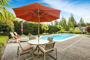A patio umbrella is a necessity in your outdoor living area