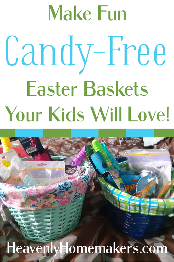 Here’s how I’m putting together candy-free Easter baskets that I know our kids will love!