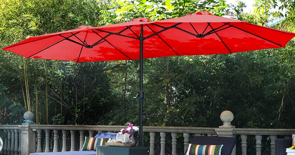 Extra-Large 15′ Patio Umbrella w/ Stand Just $115.99 Shipped on Walmart.com (Regularly $230)