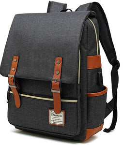 Slim Vintage Style Laptop Backpack