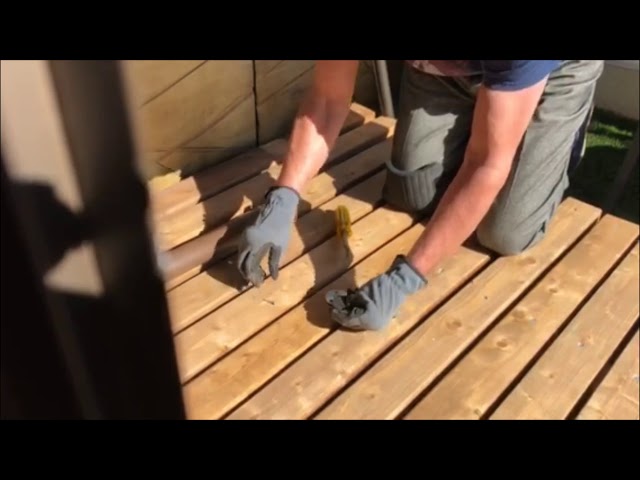A quick video showing how easy it is to install the MoreSpace Umbrella Stand on a wood surface.