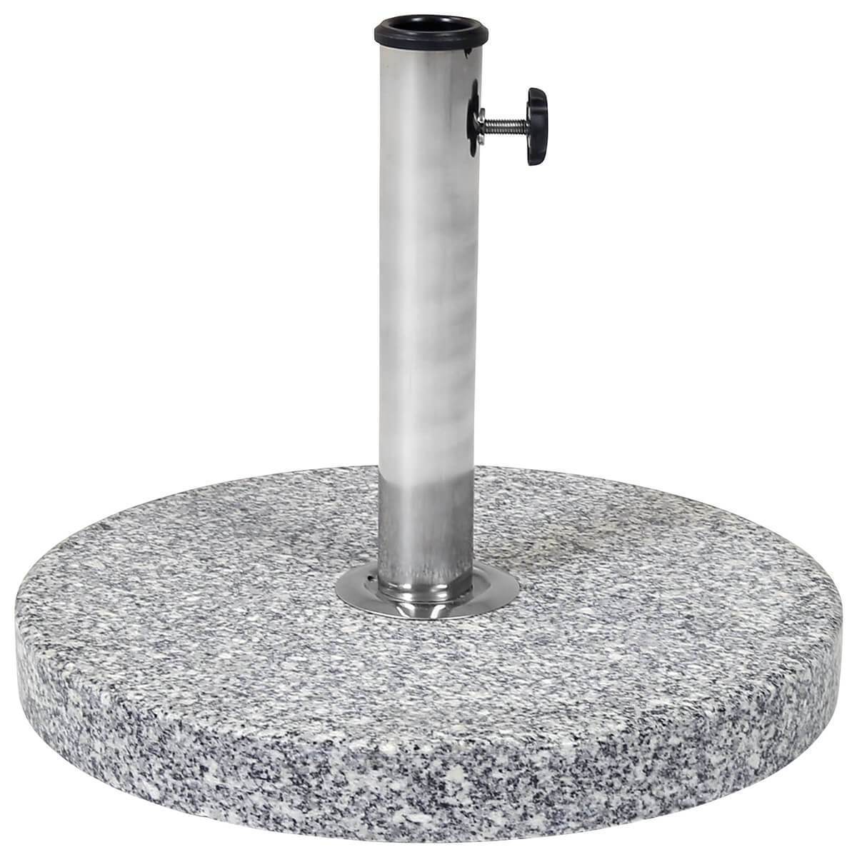 15Kg Round Granite Parasol Base Stone Umbrella Stand