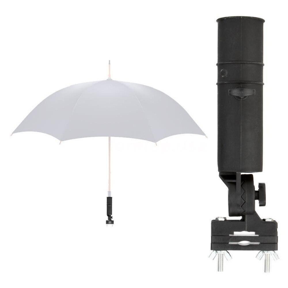 1Pcs Golf Cart Umbrella Holder Black PP Plastics Golf Club Push Pull Cart Car Trolley Umbrella Holder Umbrella Stands