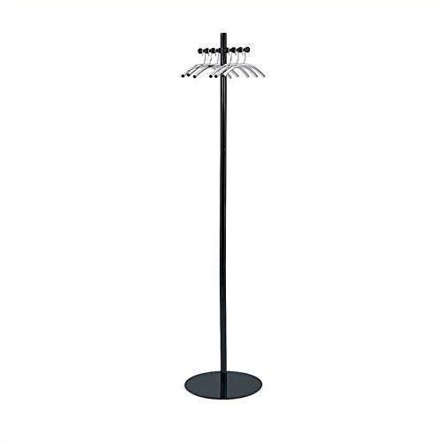 Storage safco products 4192nc nail head costumer coat rack tree black silver