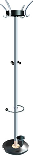 SECO Sicily Coat Stand with Umbrella Holder, 4 Coat Hooks & 4 Accessory Hooks