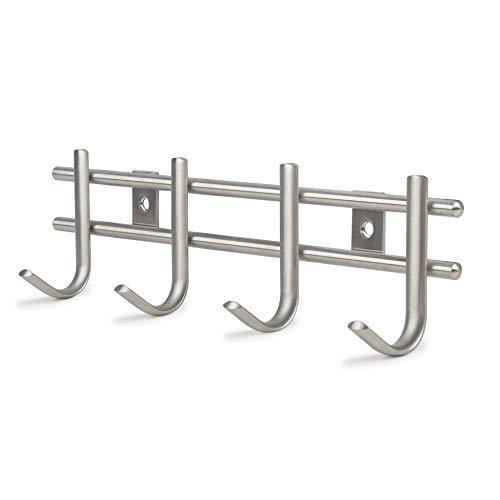 Shop urevised wall mounted coat rack hooks heavy duty wall hooks rack robe hooks metal decorative hook rail for bathroom kitchen office entryway hallway closet hooks brushed finish