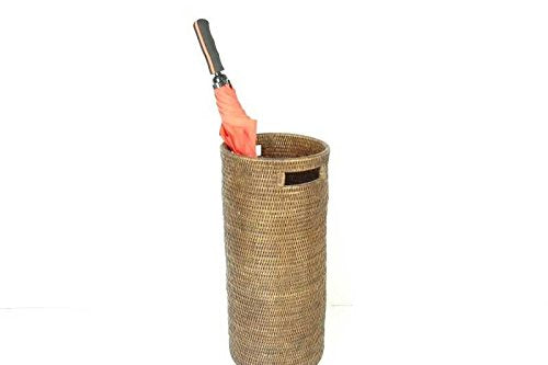 Umbrella Stand Indoor Umbrella Holder Rustic Rattan Umbrella Holders for Home or Cane Holder Mudroom Storage Entryway Organizer