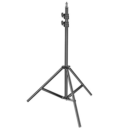 Neewer Heavy Duty Light Stand, 3-6.5 feet/92-200 Centimeters Adjustable Photographic Stand Sturdy Tripod for Reflectors, Softboxes, Lights, Umbrellas with 17.5 pounds/ 8 kilograms Load Capacity