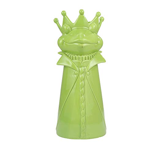 Sagebrook Home 12355-02 Ceramic Frog Umbrella Stand, Green Ceramic, 9 x 9 x 21.25 Inches