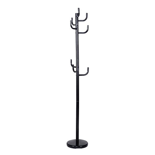 Heaven Tvcz Stand Tree Hanger Hall Holder Hook Black Umbrella Metal Coat Rack For Hat Umbrella Hall Entryway Clothes Hooks Organizer Black Purse Jacket Handbag Scarf