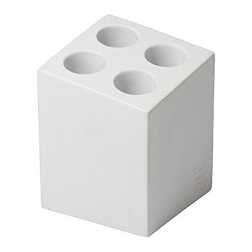 Ideaco Japan Compact Minimalist Design Umbrella Stand Mini Cube 4 Slot Matte White