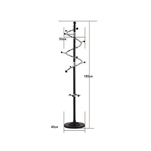 Kitchen baiyun flyin mai coat rack metal stainless steel bedroom pedestal style living room hanger swivel hook h185cm color white