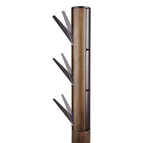 Great umbra flapper coat rack clothing hanger umbrella holder and hat organizer great for entryway black walnut