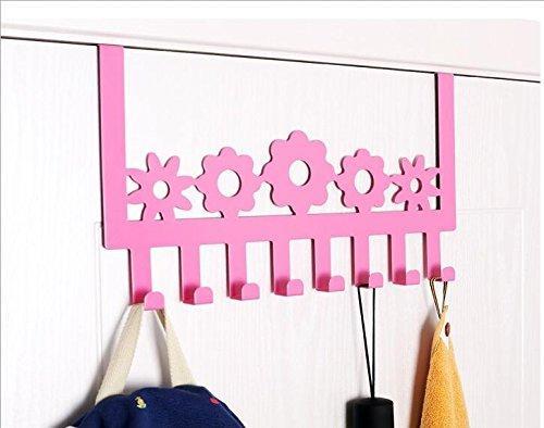 Products stainless steel over door hooks home kitchen cupboard cabinet towel coat hat bag clothes hanger holder organizer rack 8pcs suitable for the thickness door