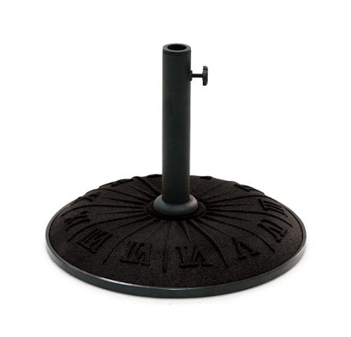 International Caravan 23900AR-15-BK-IC Furniture Piece Resin Compound Roman Numeral Umbrella Stand, Black