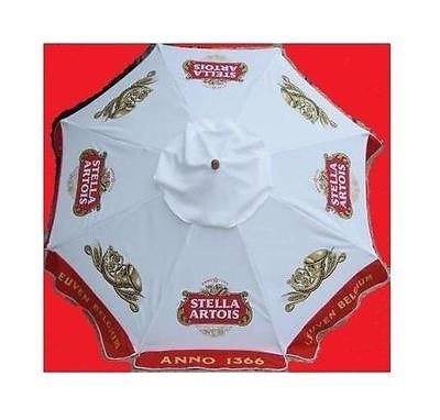 STELLA ARTOIS ANNO 1366 LEUVEN BELGIUM BEER PATIO UMBRELLA MARKET STYLE NEW