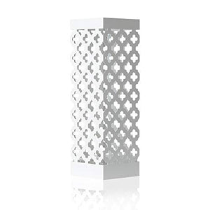 NEX Umbrella Stand Rack Free Standing Metal Umbrella Holder for Home Office Entryway Decoration with Drip Tray and Hook, White