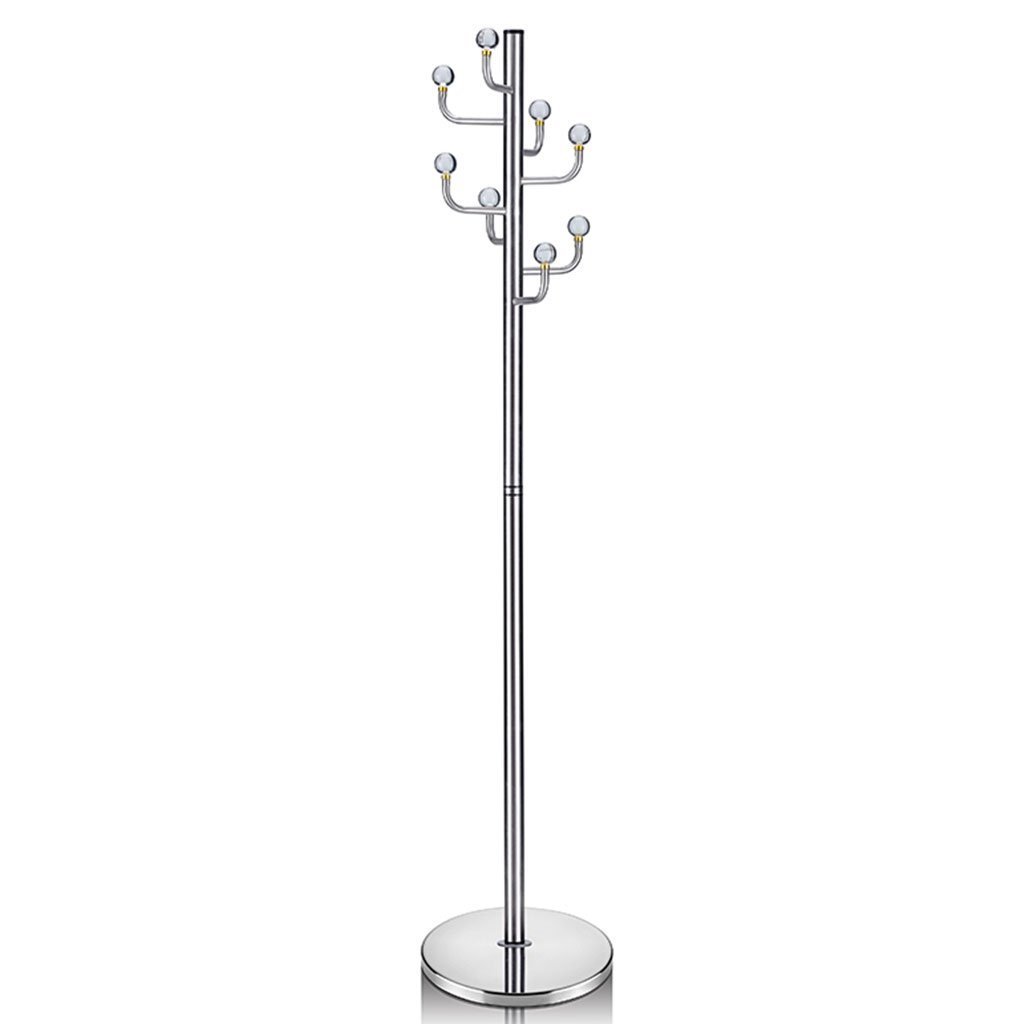 Amazon best coat rack crystal stainless steel clothes rack floor hanger metal simple modern fashion hallway durable