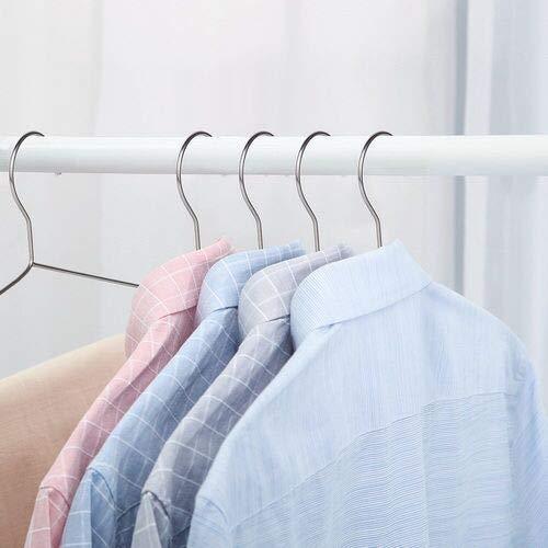 Heavy duty oika hangers 40 pack coat hangers clothes hangers stainless steel strong metal standard hanger 16 5 inch 1