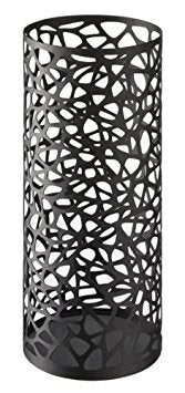 Nest - Black Metal Round Umbrella Stand, Modern Home Decor