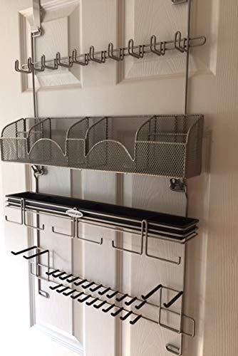 Shop for mens over the door wall belt tie valet organizer silver powder coat high quality mens organizer by longstem patented rated best now also in black 9200