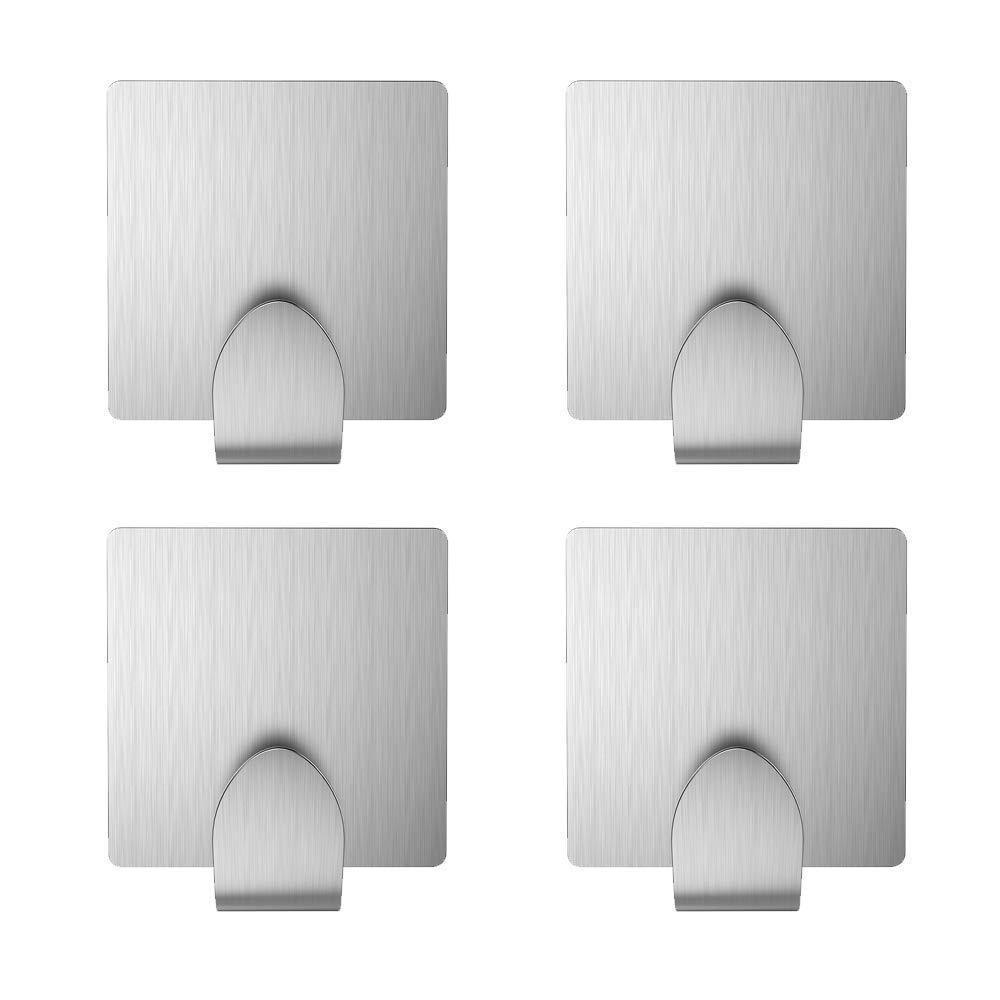 Related adhesive key hooks kone 3m self adhesive wall hooks stainless steel hooks for hanging robe coat towel bags 4 pack