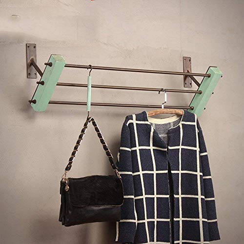XQY Clothes Stand Coat Racks Oblique Rod Iron Clothing Racks/are Hanging Wall Clothing Wall-Mounted Display Rack/Hangers Clothes Rail/Display Stand/Wall Hanging on The Wall Hangers/Coat Rac