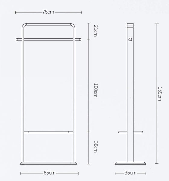 Best wyqsz solid wood coat rack bedroom floor storage hanger simple clothes rack home hanger coat rack 8563 color b