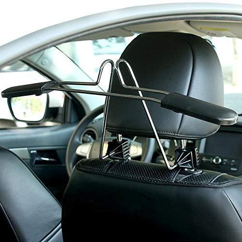 Storage organizer opl mart suit hanger stainless steel car hangers for clothes coat suit scalable convenient headrest chair seat