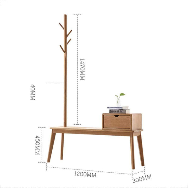 Selection coat racks wooden with shoe rack freestanding hanger rack with 6 hooks and drawers 120 30 192cm