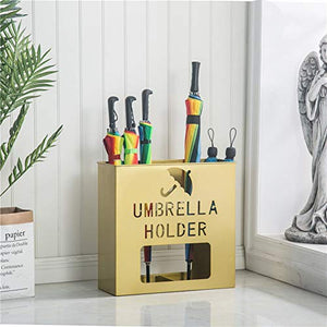 Umbrella Stand, Square Umbrella Holder Metal Modern Design with drip Tray for Long Short Umbrella for Canes Walking Sticks Home Office-E 133641cm
