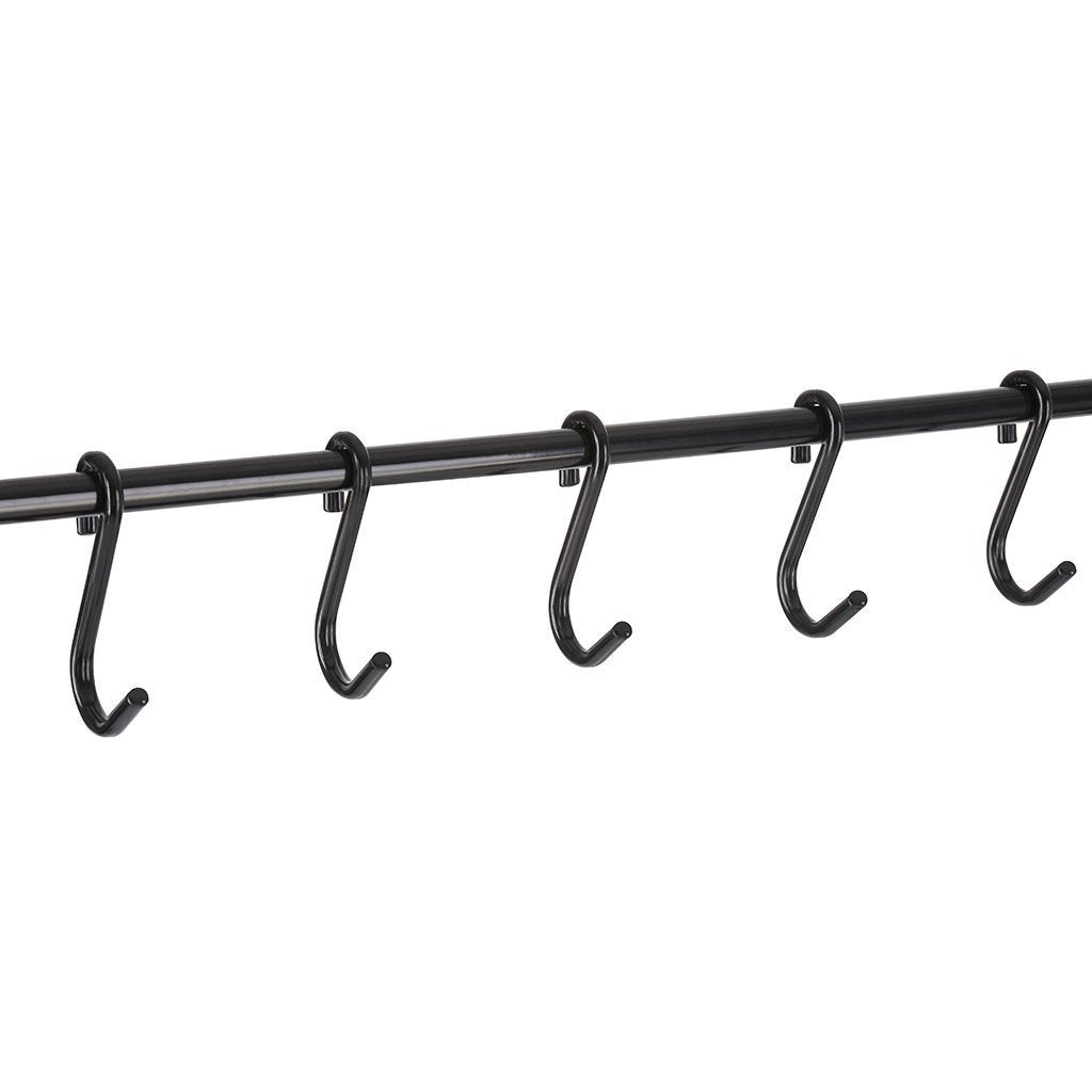 On amazon langria entryway coat rack metal standing hall tree with 2 tier grid wire shoe rack wooden bench and hat umbrella holder features 5 hooks black