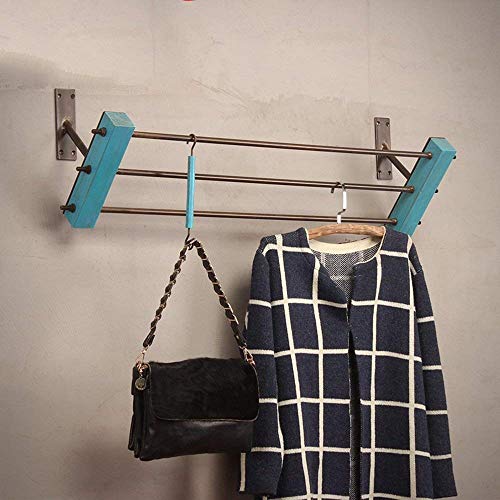 XQY Clothes Stand Coat Racks Oblique Rod Iron Clothing Racks/are Hanging Wall Clothing Wall-Mounted Display Rack/Hangers Clothes Rail/Display Stand/Wall Hanging on The Wall Hangers/Coat Rac