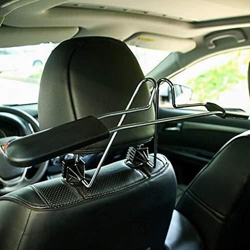 Storage opl mart suit hanger stainless steel car hangers for clothes coat suit scalable convenient headrest chair seat