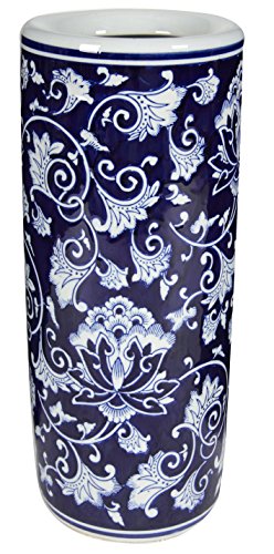 A&B Home Ceramic Umbrella Stand, 8 by 18-Inch