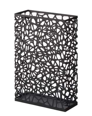 Sunline Nest - Black Metal Rectangular Umbrella Stand, Modern Home Decor