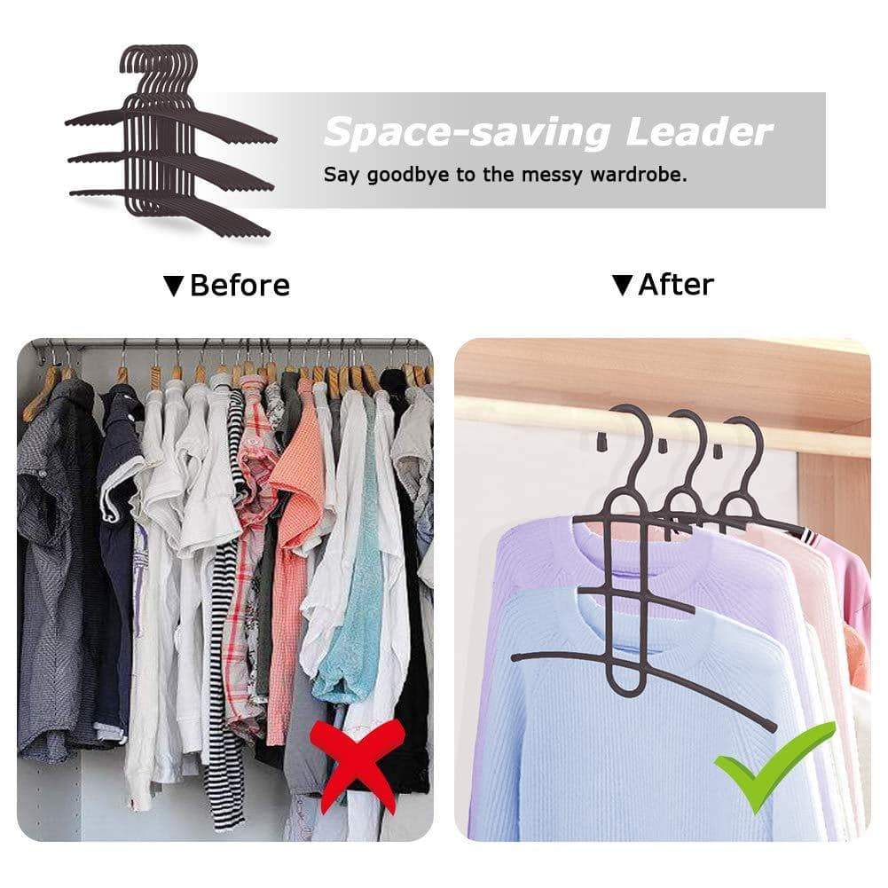 Amazon best upra shirt hangers space saving plastic 5 pack durable multi functional non slip clothes hangers closet organizers for coats jackets pants dress scarf dorm room apartment essentials