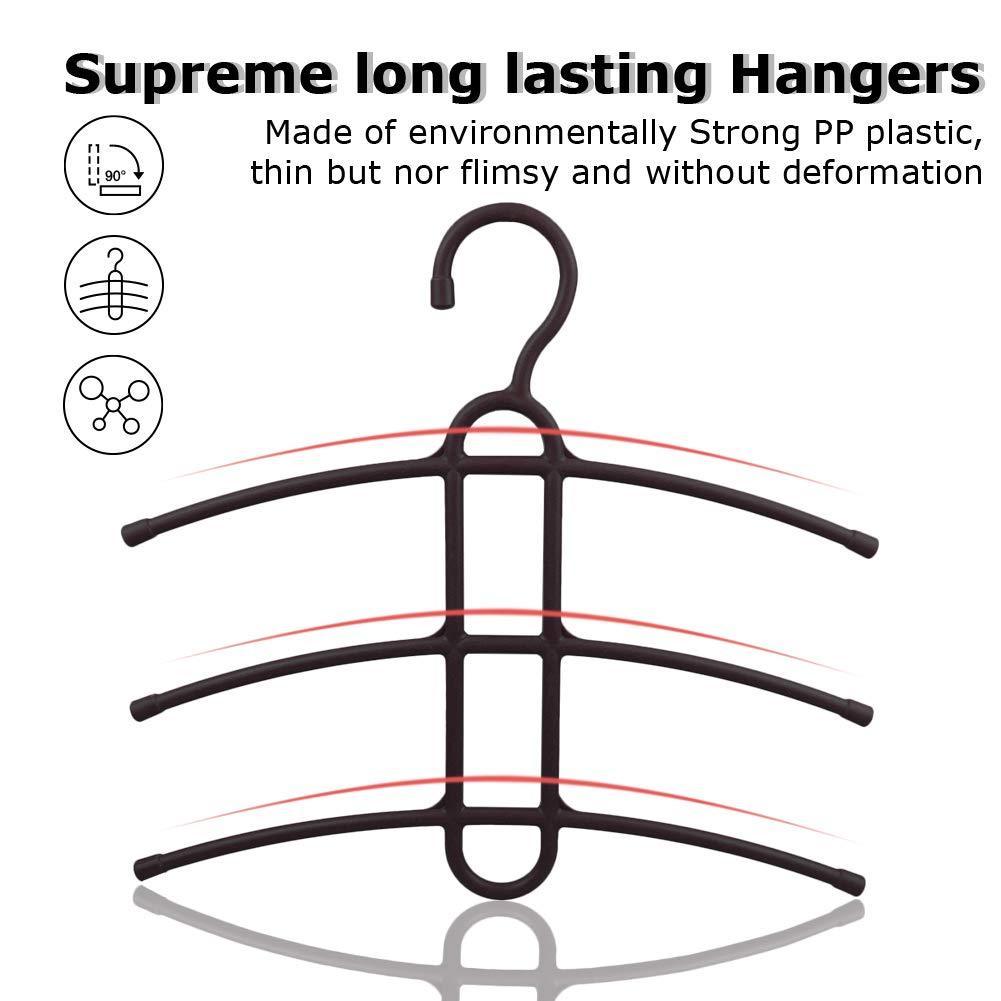 Budget friendly upra shirt hangers space saving plastic 5 pack durable multi functional non slip clothes hangers closet organizers for coats jackets pants dress scarf dorm room apartment essentials