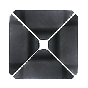 Abba Patio Cantilever Offset Umbrella Base Plate Set, Black, Pack of 4
