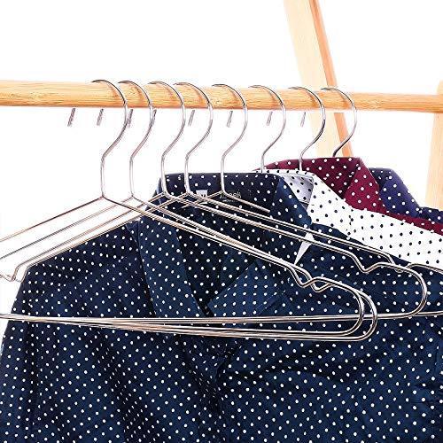 Results davitu hangers racks 45cm stainless steel strong metal wire hangers coat hanger standard suit hangers clothes hanger 30 pcs lot