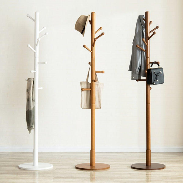 Storage organizer sweet honey cloth hanger rack stand tree hat hanger holder free standing solid wood coat rack floor hanger for bedroom living room hall 10 hooks r 47x175cm19x69inch