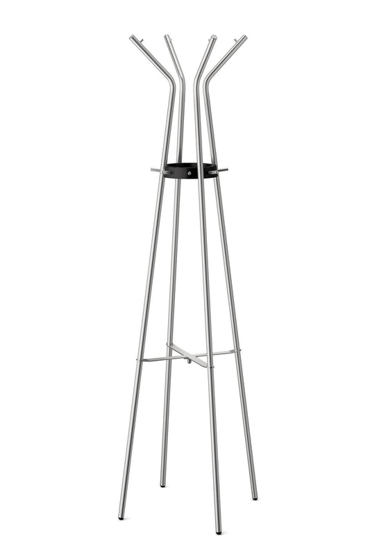 Buy zack stainless steel teros matt finished coat stand 21 26 x 68 90 silver metallic